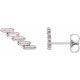Sterling Silver 0.25 Carat Natural Diamonds Ear Climbers
