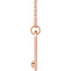 14 Karat Rose Gold Orange Garnet and .0075 Carat Diamond Virgo Zodiac Constellation 16 inch Necklace