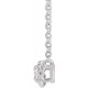 Sterling Silver 4mm :: 0.25 Carat Natural Diamond Claw-Prong Rope 18 inch Necklace
