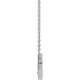 Platinum .06 Carat Natural Diamond Honeycomb 16 inch Necklace