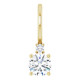 14 Karat Yellow Gold 0.25 carat Diamond Charm