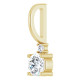 14 Karat Yellow Gold 0.25 carat Diamond Charm
