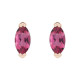 14 Karat Rose Gold Natural Pink Tourmaline Earrings