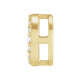 14 Karat Yellow Gold 0.16 carat Diamond Rose Cut Halo Style Pendant