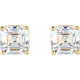 14 Karat Yellow Gold 0.50 Carat Natural Diamond Earrings