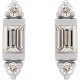 Sterling Silver 0.10 Carat Natural Diamond Earrings