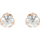 14 Karat Rose Gold 0.40 Carat Natural Diamond Infinity Inspired Earrings