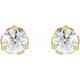 14 Karat Yellow Gold 0.20 Carat Natural Diamond Infinity Inspired Earrings