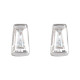14 Karat White Gold .02 Carat Natural Diamond Channel Set Earrings