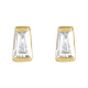 14 Karat Yellow Gold .02 Carat Natural Diamond Channel Set Earrings