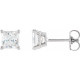 Platinum 0.20 Carat Natural Diamond Friction Post Earrings