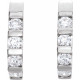 Platinum 0.20 Carat Diamond Earrings.