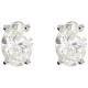 Platinum 0.75 Carat Natural Diamond Earrings