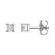Platinum 0.16 Carat Natural Diamond Earrings