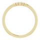 Yellow Gold Ring 14 Karat 0.37 Carat Diamond Stackable Ring
