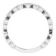 White Gold Ring 14 Karat 0.33 Carat Diamond Stackable Heart Ring