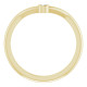 14 Karat Yellow Gold .03 CT  Diamond Stackable Ring