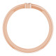 14 Karat Rose Gold .03 Carat  Diamond Stackable Ring