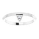 Sterling Silver .06 Carat Diamond Stackable Ring