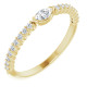 14 Karat Yellow Gold 0.25 CDiamond Stackable Ring | AfricaGems