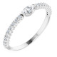 Sterling Silver 0.25 CDiamond Stackable Ring | AfricaGems