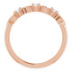 14 Karat Rose Gold 0.20 CDiamond Stackable Ring | AfricaGems