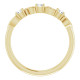 14 Karat Yellow Gold 0.20 Carat Diamond Stackable Ring