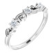 14 Karat White Gold 0.20 CDiamond Stackable Ring | AfricaGems