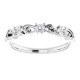 14 Karat White Gold 0.20 CDiamond Stackable Ring | AfricaGems