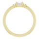 14 Karat Yellow Gold 0.33 Carat Diamond Stacklable Ring