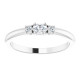 Platinum 0.20 Carat Diamond Stacklable Ring