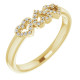14 Karat Yellow Gold .08 Carat Diamond Heart Ring