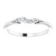 14 Karat White Gold 0.10 Carat Natural Diamond Ring