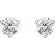 Sterling Silver .03 Carat Natural Diamond Threaded Post Earrings