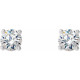 14 Karat White Gold 0.20 Carat Natural Diamond Cocktail Style Threaded Post Earrings