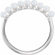 Sterling Silver Freshwater Cultured Pearl Stackable Ring