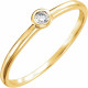Diamond Ring in 14 Karat Yellow Gold .06 Carat Diamond Ring