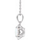 Buy 14 Karat White Gold Opal and .05 Carat Diamond 18 inch Necklace