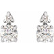 14 Karat White Gold 0.33 Carat Lab Grown Diamond Earrings