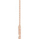 14 Karat Rose Gold 0.12 Carat Diamond Pisces 16 inch Necklace