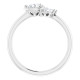 Sterling Silver 0.25 Carat Natural Diamond Ring