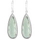 Sterling Silver Green Quartz Earrings