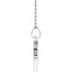 Lab Ruby Gem in Platinum Lab Ruby Disc 16 inch Necklace