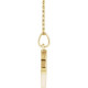 Created Ruby Necklace in 14 Karat Yellow Gold Lab Ruby Disc 16 inch Necklace