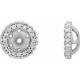 Shop 14 Karat White Gold 0.20 Carat Diamond Earring Jackets