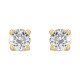 14 Karat Yellow Gold 0.20 Carat Natural Diamond Stud Earrings