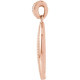 14 Karat Rose Gold 0.16 carat Diamond Beaded Pendant