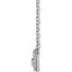 Platinum 0.10 Carat Natural Diamond Halo Style 18 inch Necklace