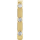 14 Karat Yellow Gold 0.10 Carat Natural Diamond Single Cuff Earring