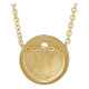 14 Karat Yellow Gold Peridot 16 18 inch Necklace